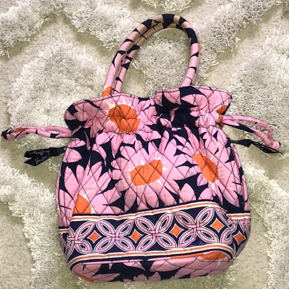 Vera Bradley Loves Me Pattern Cinch Purse